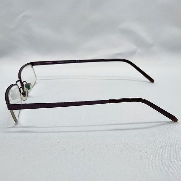 💜Vintage Versace Plum Rimless Eyeglasses & Hardshell Case - Picture 12 of 16